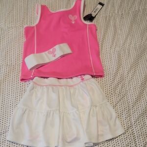 Nicole Miller Pink and White Kids Matching Set
